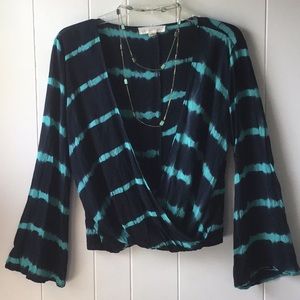 Love Stitch Tops - LOVE STITCH TIE DYE BLOUSE Love Stitch Tops - LOVE STITCH TIE DYE BLOUSE